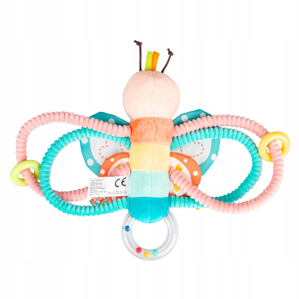 BALIBAZOO GRZECHOTKA MOTYL TYMEK DZWONECZEK ZRÓŹNICOWANE MATERIAŁY 0M+