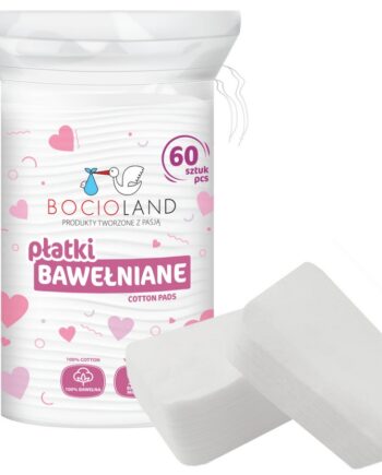 BOCIOLAND PŁATKI WACIKI KOSMECZTYCZNE BAWEŁNIANE 60 SZT MIĘKKIE