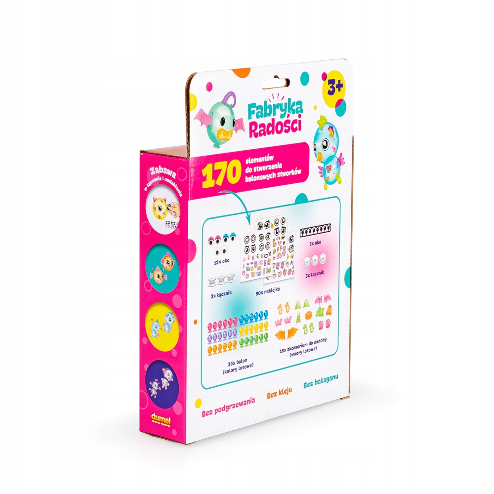 DUMEL FABRYKA RADOŚCI AKCESORIA 3D BALONOWA PRZYGODA 170 ELEMENTÓW 3+
