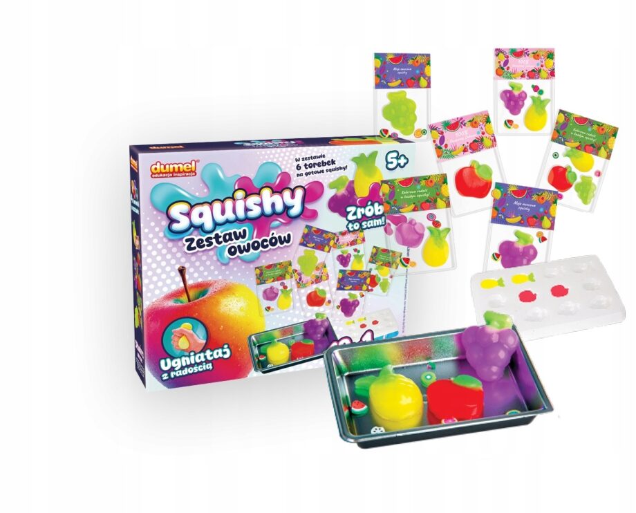 DUMEL ART SQUISHY KREATYWNY ZESTAW OWOCÓW ZRÓB TO SAM