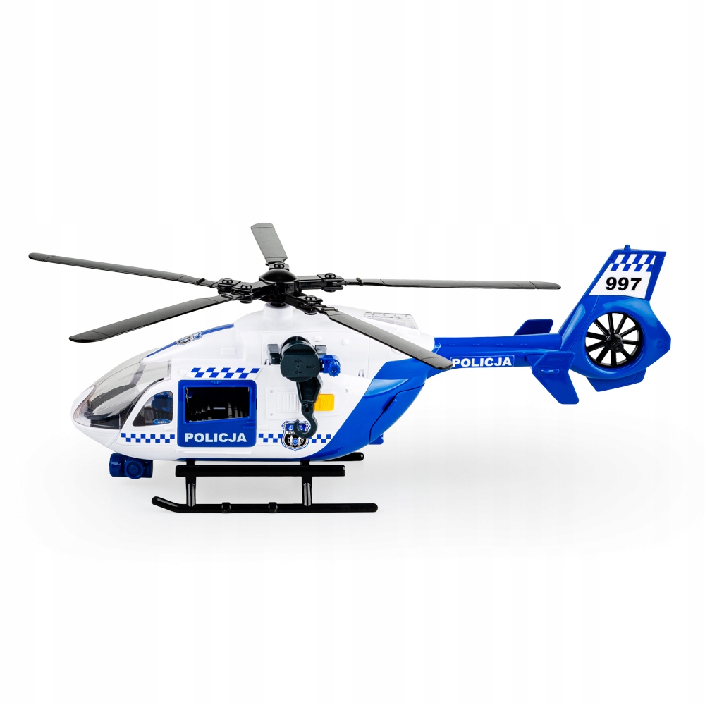 DUMEL FLOTA MIEJSKA HELIKOPTER POLICYJNY ŚWIATEŁKA DŹWIĘKI OBRACANE ŚMIGŁA