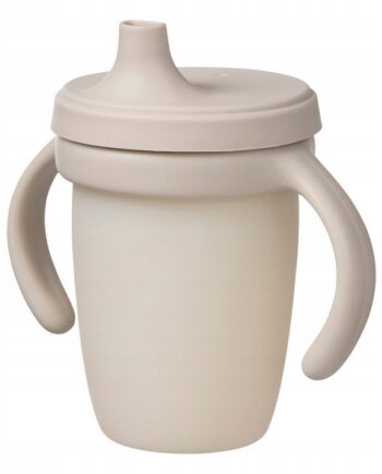 B.box KUBEK SILIKONOWY Z USTNIKIEM ZDEJMOWANE UCHWYTY 240ML 6M+