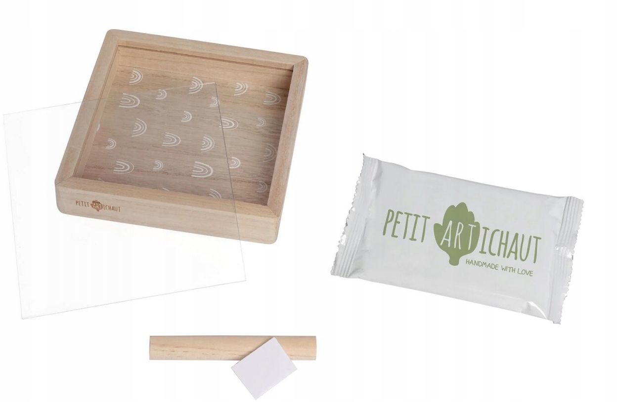 PETIT ARTICHAUT RAMKA NA ODCISK RĄCZKI NÓŻKI TĘCZA