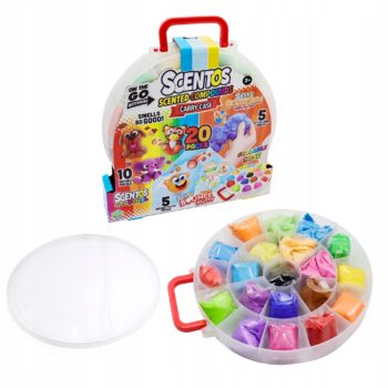 SCENTOS MASA PLASTYCZNA PACHNĄCA CIASTOLINA WALIZECZKA 20 szt.
