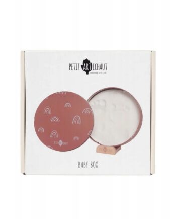 PETIT ARTICHAUT PUDEŁKO OKRĄGŁE NA ODCISK RĄCZKI NÓŻKI TĘCZA