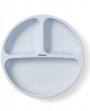 BABYONO TALERZYK SILIKONOWY PRZYSSAWKĄ 3 PRZEGRÓDKI 6M+