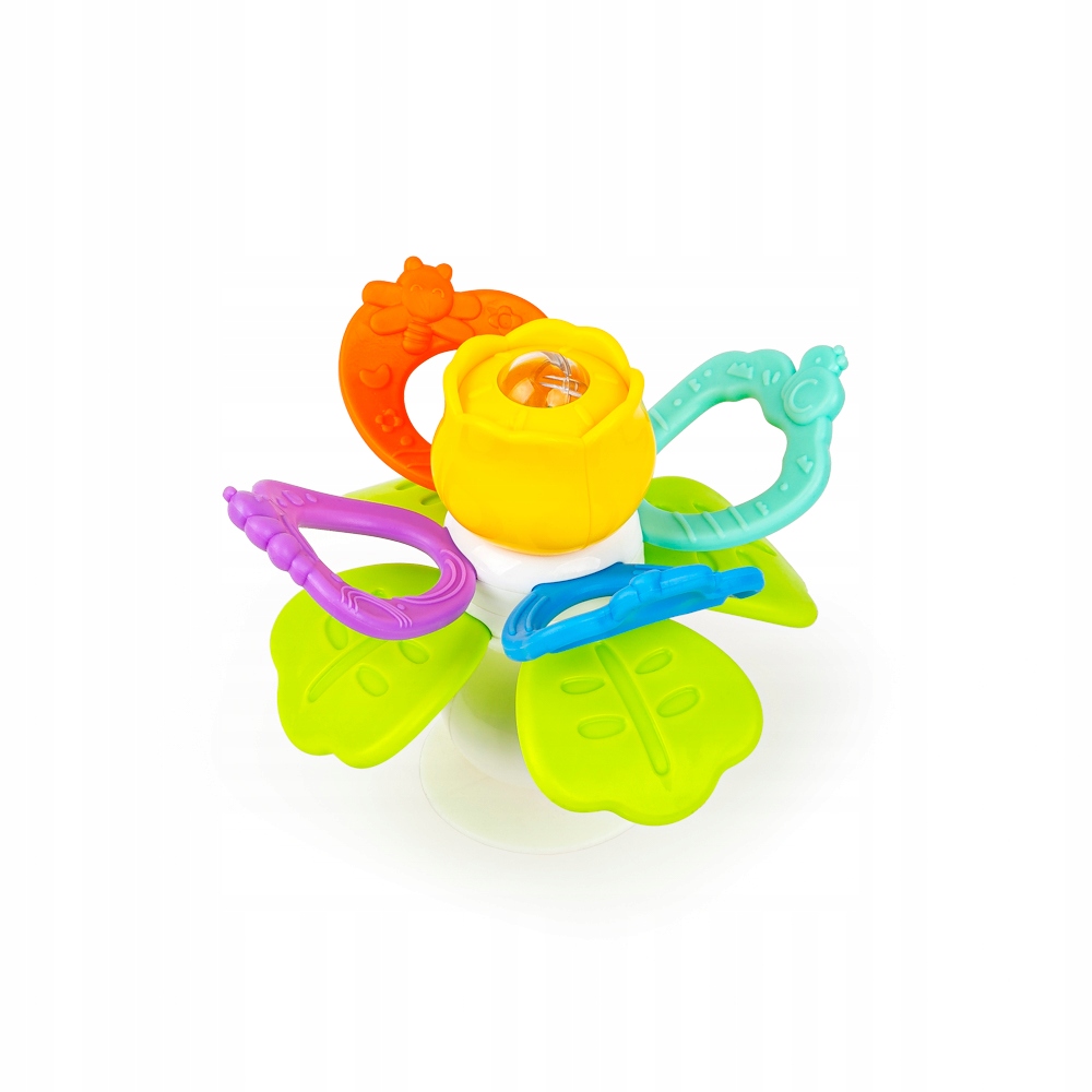 DUMEL TERKOCZĄCY OGRÓD Z PRZYSSAWKĄ KOLOROWY GRZECHOTKA GRYZAK 3M+