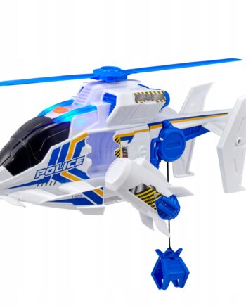 DUMEL FLOTA MIEJSKA HELIKOPTER NOCNY PATROL ŚWIATEŁKA DŹWIĘK SILNIKA