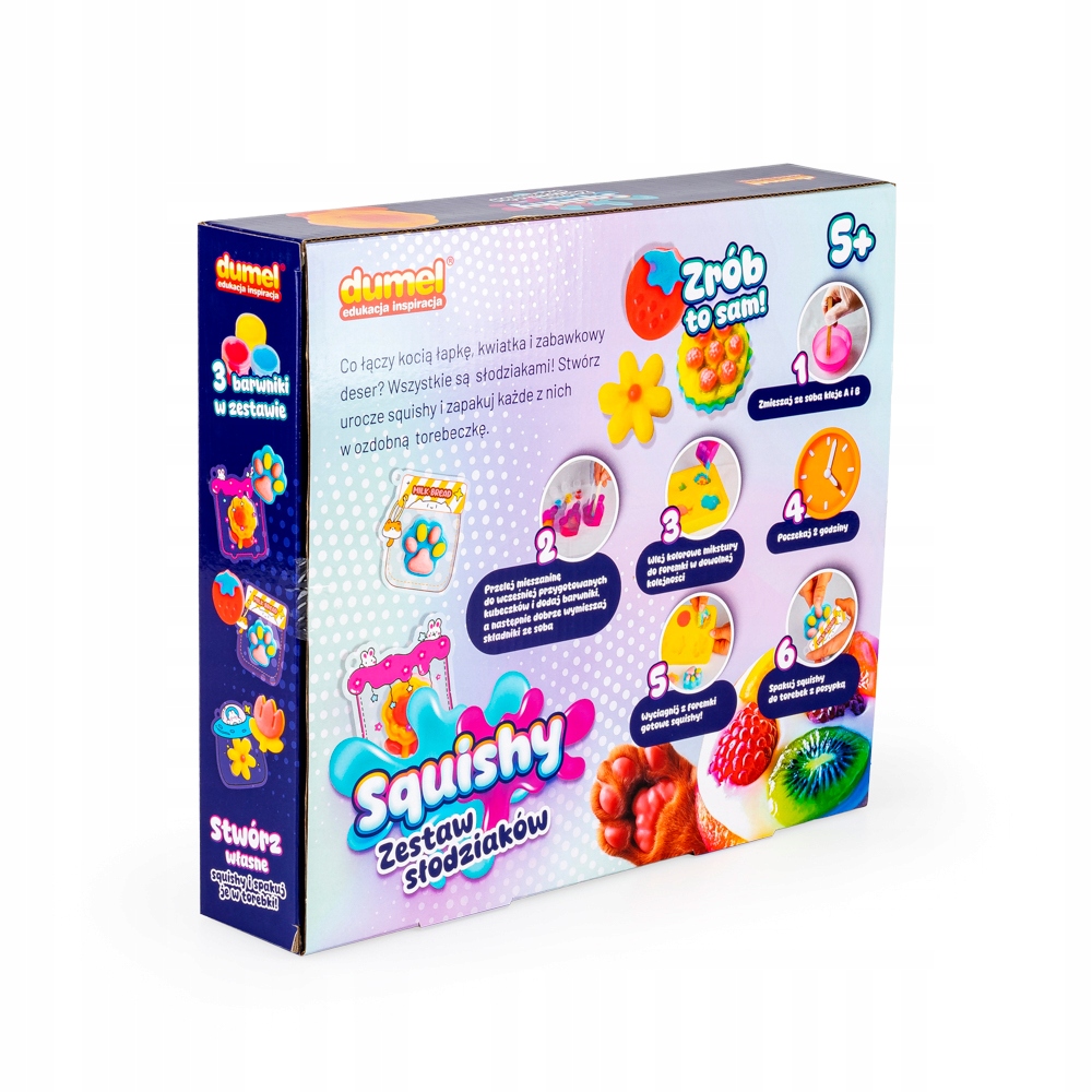 DUMEL ART SQUISHY KREATYWNY ZESTAW SŁODZIAKÓW ZRÓB TO SAM