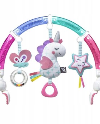 BENBAT ŁUK SENSORYCZNY Z ZABAWKAMI DO WÓZKA FOTELIKA UNICORN ŚWIATŁA