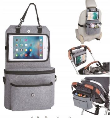 FREEON ORGANIZER 3W1 OCHRANIACZ DO SAMOCHÓD TORBA DO WÓZKA NA TABLET