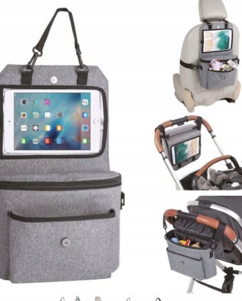 FREEON ORGANIZER 3W1 OCHRANIACZ DO SAMOCHÓD TORBA DO WÓZKA NA TABLET