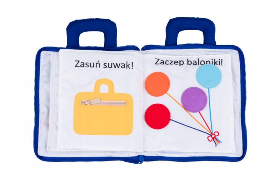 JOLLY BABY KSIĄŻKA KSIĄŻECZKA MALUCHA SENSORYCZNA RUCHOME ELEMENTY 10M+