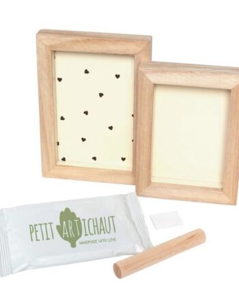 PETIT ARTICHAUT DWUPANELOWA RAMKA NA ZDJĘCIE I ODCISK RĄCZKI NÓŻKI SERCA