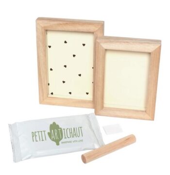 PETIT ARTICHAUT DWUPANELOWA RAMKA NA ZDJĘCIE I ODCISK RĄCZKI NÓŻKI SERCA