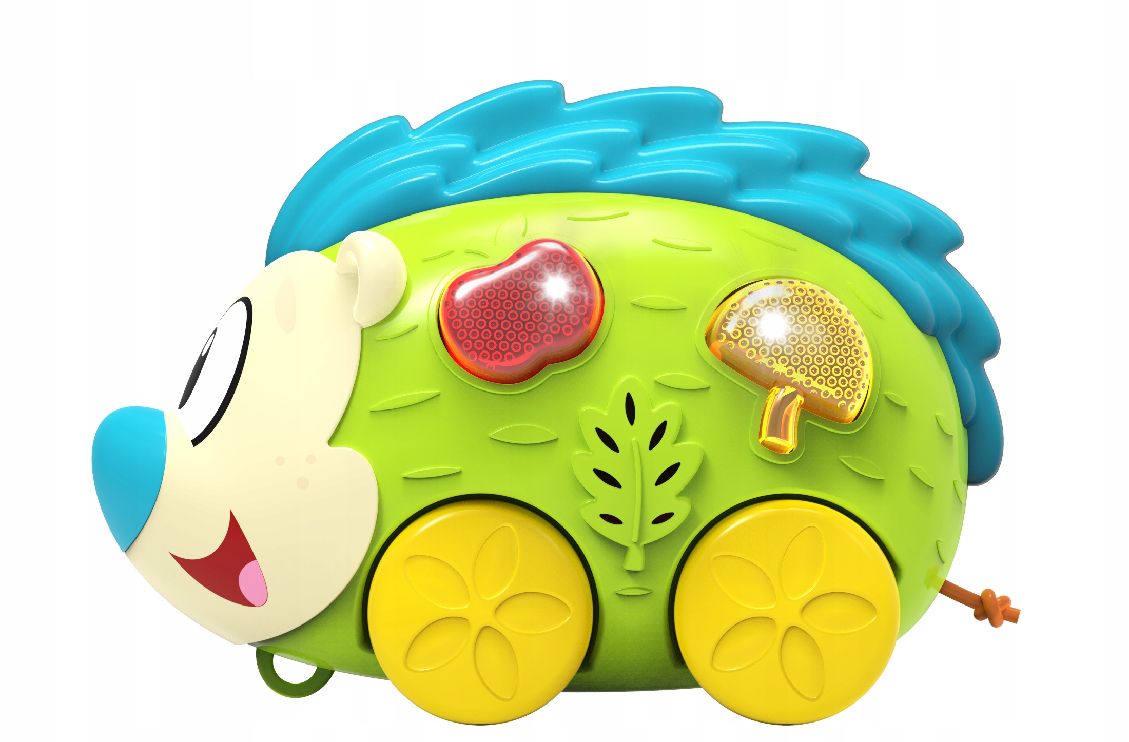 DUMEL ZABAWKA ODJAZDOWY JEŻYK ZE SZNURECZKIEM MIELODIE ŚWIATEŁKA PIOSENKI