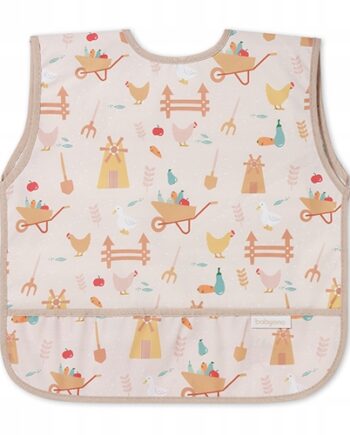 BABYONO ŚLINIAK FARTUSZEK DLA DZIECI WODOODPORNY Z KIESZONKĄ 6M+ 1641/02