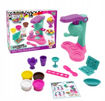 SCENTOS ZABAWKA MASZYNKA DO LODÓW CIASTOLINA MASA PLASTYCZNA