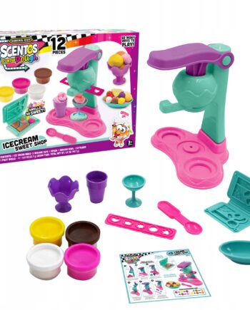 SCENTOS ZABAWKA MASZYNKA DO LODÓW CIASTOLINA MASA PLASTYCZNA
