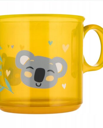 CANPOL KUBEK ANTYPOŚLIZGOWY Z UCHEM 170ML 12M+ ŻÓŁTY