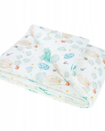 BOCIOLAND KOŁDERKA BAMBUSOWA 75X100 BALONY CAŁOROCZNA LEKKA ANTYALERGICZNA