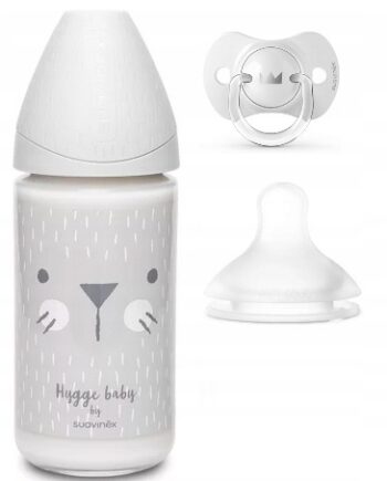 SUAVINEX BUTELKA 270ML HYGGE SZKLANA + SMOCZEK SX PRO SMOCZEK 0-6M ZESTAW