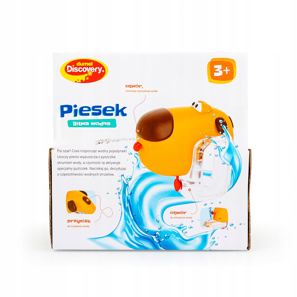 DUMEL ZABAWKA NA WODĘ PIESEK BITWA WODNA STRZELA WODĄ