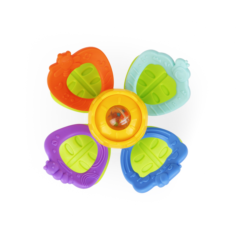 DUMEL TERKOCZĄCY OGRÓD Z PRZYSSAWKĄ KOLOROWY GRZECHOTKA GRYZAK 3M+