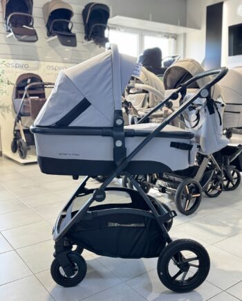 WÓZEK 2W1 SPACEROWO-GŁĘBOKI EASYGO OPTIMO SOUL PEARL JASNOSZARY AKCESORIA