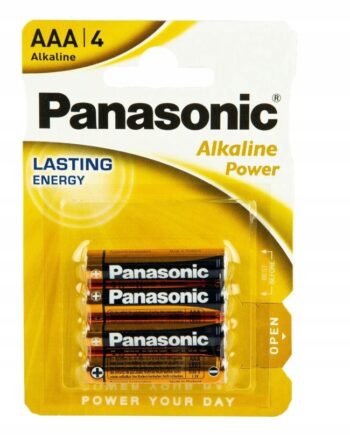 PANASONIC BATERIE ALKALICZNE POWER LR03/AAA 4 SZTUKI