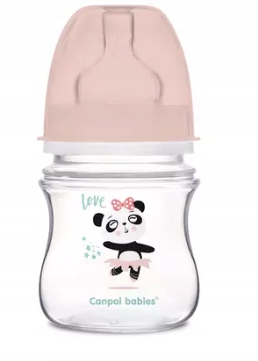 CANPOL Antykol butelka EXOTIC ANIMALS 120 róż