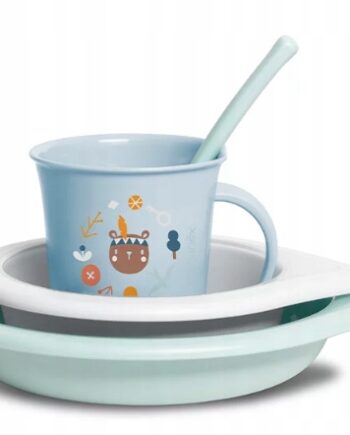 SUAVINEX ZESTAW OBIADOWY FOREST 6m+ NIEBIESKI