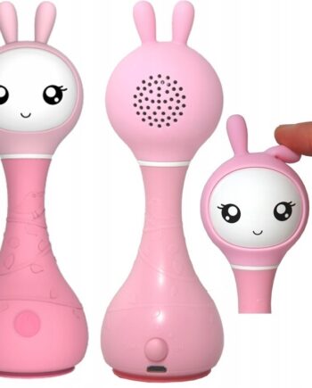 ALILO SMART BUNNY KRÓLICZEK INTERAKTYWNA GRZECHOTKA ODTWARZACZ MUZYKI RÓŻ