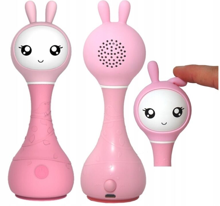 ALILO SMART BUNNY KRÓLICZEK INTERAKTYWNA GRZECHOTKA ODTWARZACZ MUZYKI RÓŻ