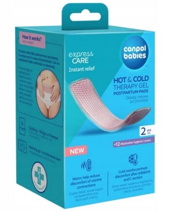 CANPOL OKŁADY ŻELOWE PO PORODZIE NA CIEPŁO LUB ZIMNO 2SZT PRODUKT MEDYCZNY