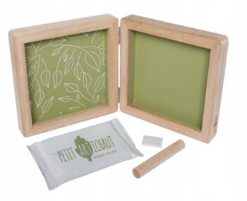 PETIT ARTICHAUT PODWÓJNA RAMKA NA ZDJĘCIE I ODCISK RĄCZKI NÓŻKI LIŚCIE