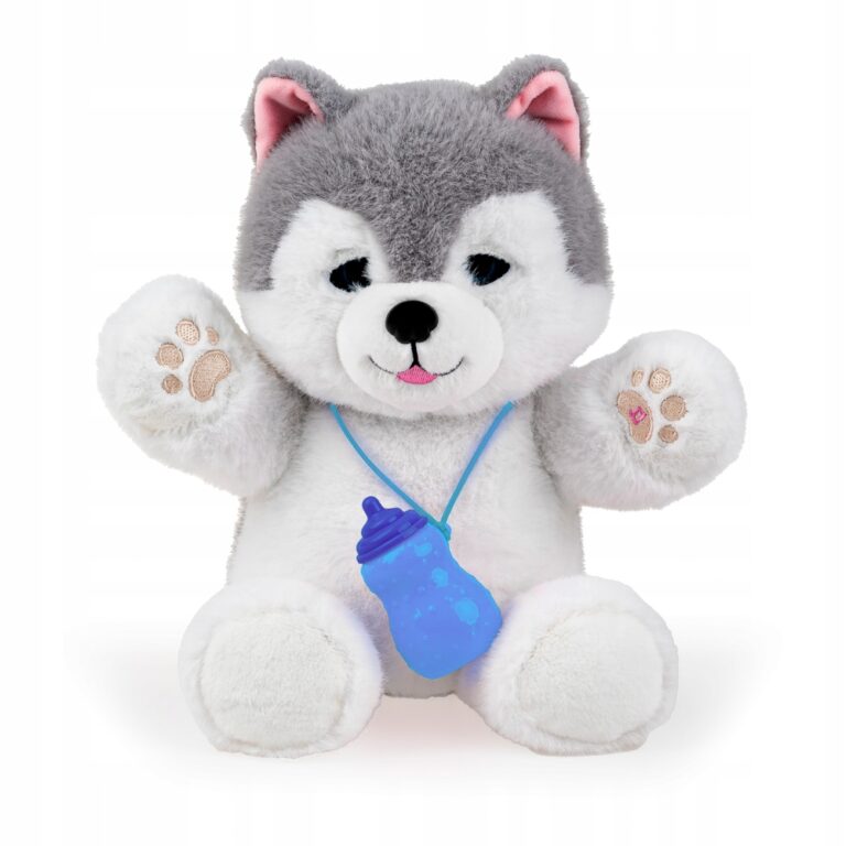 DUMEL PIESEK HUSKY KOŁYSANKI NAGRYWA DŹWIĘKI CZUJNIK DOTYKU 18M+