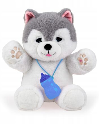 DUMEL PIESEK HUSKY KOŁYSANKI NAGRYWA DŹWIĘKI CZUJNIK DOTYKU 18M+