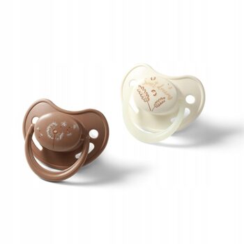 BABYONO SMOCZEK ANATOMICZY ŚWIECĄCY SILIKONOWY 18M+ 2 SZTUKI