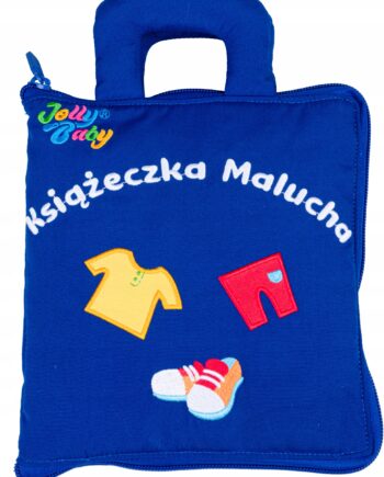 JOLLY BABY KSIĄŻKA KSIĄŻECZKA MALUCHA SENSORYCZNA RUCHOME ELEMENTY 10M+