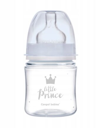 CANPOL Butelka szeroka antyk.120ml ROYAL niebieska