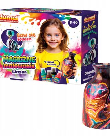 DUMEL MAGICZNE MALOWANIE - WAZON ZESTAW DO MALOWANIA FARBY 4X15ML