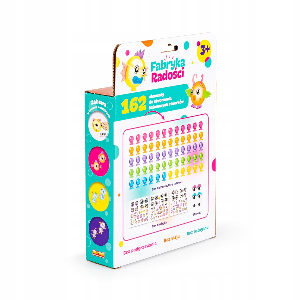 DUMEL FABRYKA RADOŚCI AKCESORIA BALONOWE STWORKI 162 ELEMENTÓW 3+