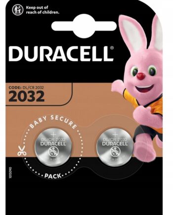 DURACELL BATERIE LITOWE PASTYLKOWE CR2032 220mAh 2 szt