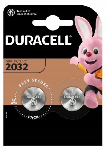 DURACELL BATERIE LITOWE PASTYLKOWE CR2032 220mAh 2 szt