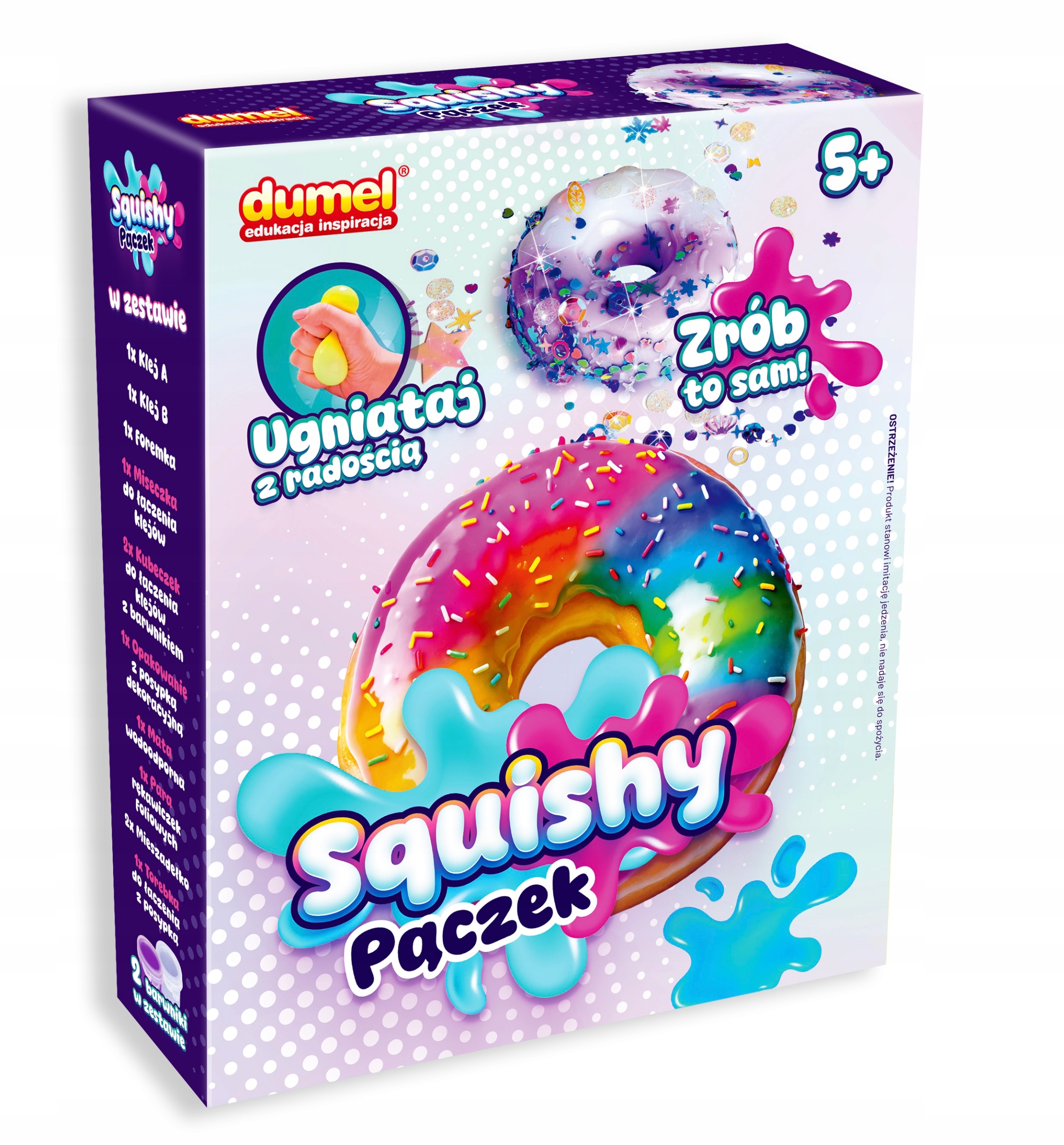 DUMEL ART SQUISHY KREATYWNY ZESTAW PĄCZEK ZRÓB TO SAM