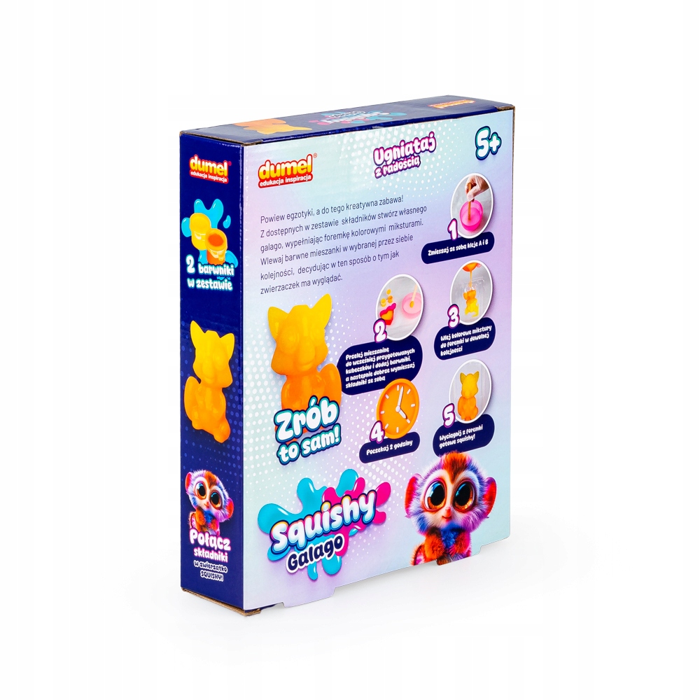 DUMEL ART SQUISHY KREATYWNY ZESTAW GALAGO ZRÓB TO SAM