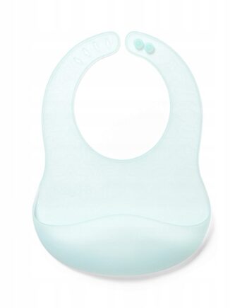 BABYONO ŚLINIAK ULTRACIENKI SILIKONOWY LEKKI REGULOWANE ZAPIĘCIE