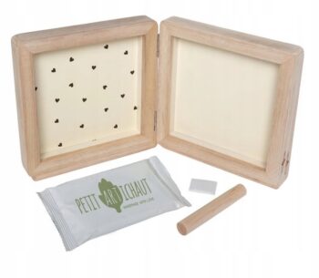 PETIT ARTICHAUT PODWÓJNA RAMKA NA ZDJĘCIE I ODCISK RĄCZKI NÓŻKI SERCA