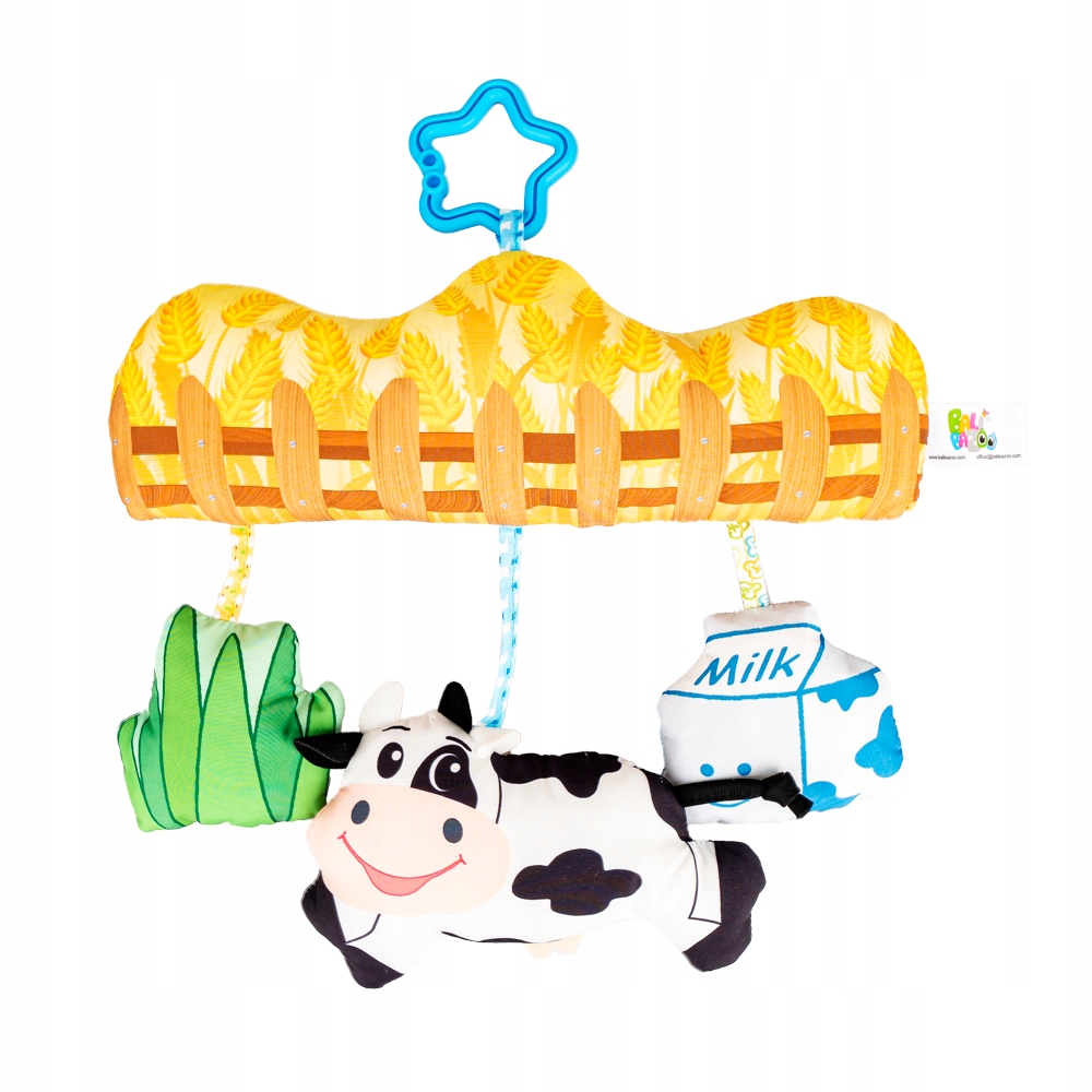 BALIBAZOO ZAWIESZKA KRÓWKA NA WSI PISZCZAŁKA GRZECHOTKA DZWONECZEK 0M+